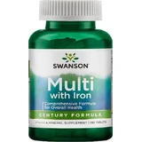 Swanson Century Formula Multi with Iron Мультивитамины для энергии, укрепления иммунитета и антиоксидантного действия 130 капс