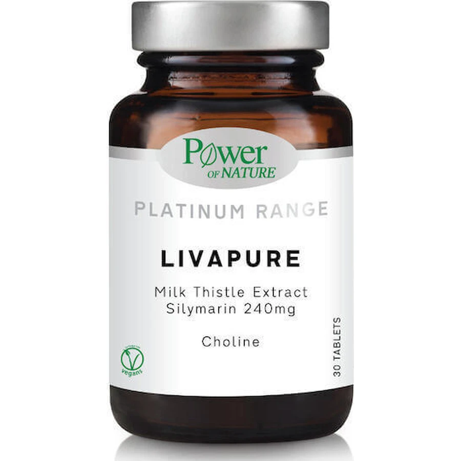 Спеціальна дієтична добавка Power Of Nature Platinum Range LivaPure LivaPure Спеціальна дієтична добавка 30 таб.: ціни та характеристики