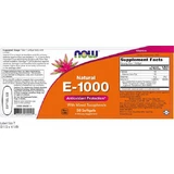 Now Foods Витамин Е для кожи и антиоксидантного действия 1000iu 50 софтгелей