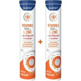 Quest Vitamin C 1000mg & Zinc Multivitamin for Immune System Support 1000mg Orange 2 x 20 шипучих таблеток