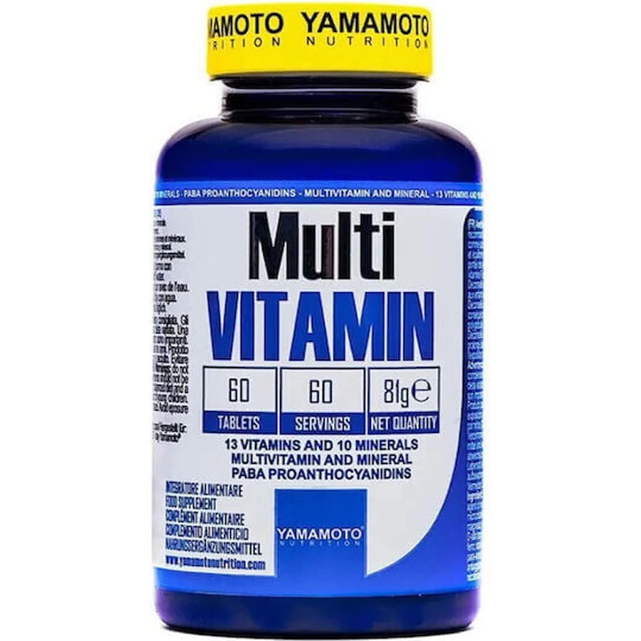 Yamamoto Nutrition Multi Vitamin Мультивитамины для энергии, иммунной поддержки и антиоксидантного действия Мультивитамины 60 капс: цены и характеристики