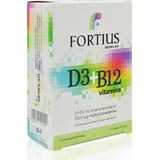 Geoplan Nutraceuticals Фортіус D3 & B12 2500iu 1000mg Полівітамінний комплекс для зміцнення енергії, імунної та нервової системи 2500iu 1000mg 30 таблеток