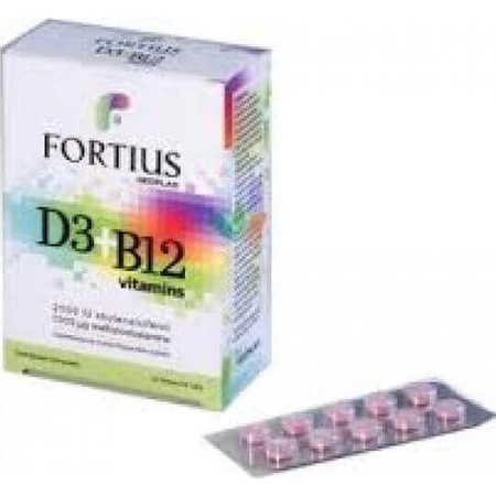 Geoplan Nutraceuticals Fortius D3 & B12 2500iu 1000mg Мультивитамины для энергии, укрепления иммунной и нервной систем 2500iu 1000mg 30 таблеток: цены и характеристики