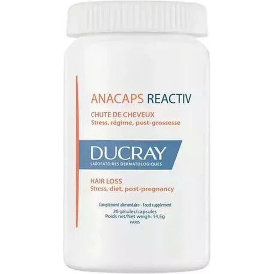 Ducray Anacaps Anacaps Reactiv Спеціальна харчова добавка 30 капс.: ціни та характеристики