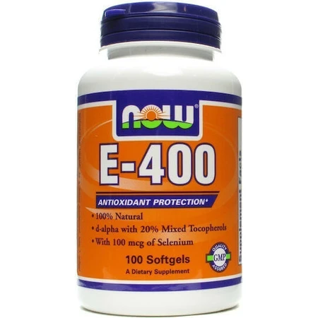 Now Foods Витамин Е для кожи и антиоксидантного действия 400iu 100 софтгелей: цены и характеристики