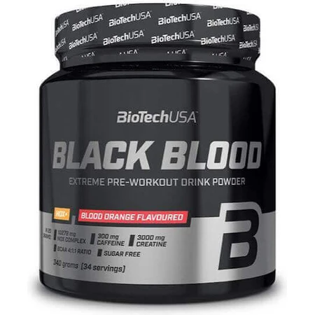 Biotech USA Black Blood Nox+ 5250mg Pre Workout Supplement 340gr 2 порції Кривавий апельсин: ціни та характеристики