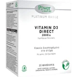 Power Of Nature Platinum Range Platinum Range Vitamin D3 Прямий вітамін для підтримки імунітету та здоров'я я яєць 2000iu 20 пакетиків