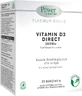 Power Of Nature Platinum Range Platinum Range Vitamin D3 Прямий вітамін для підтримки імунітету та здоров'я я яєць 2000iu 20 пакетиків