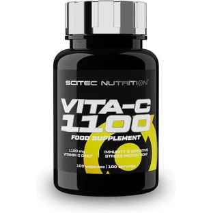 Scitec Nutrition Vita-C Вітамін для підтримки імунітету, шкіри та антиоксидантної дії 1100 мг 100 капс.