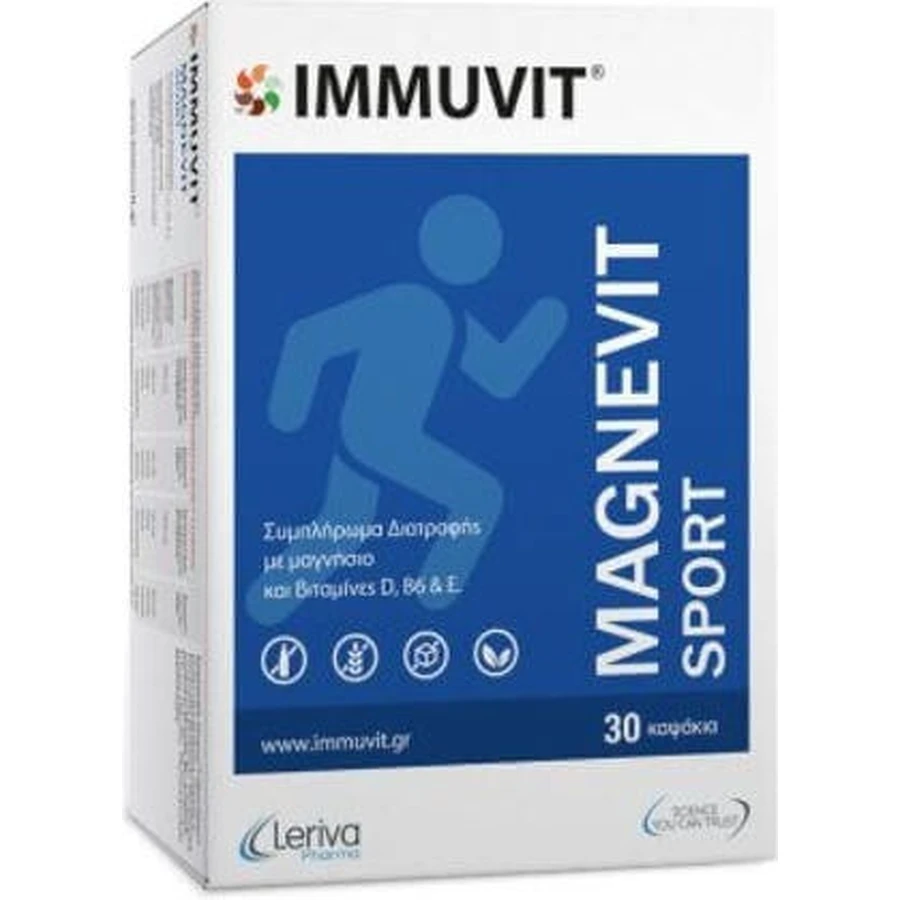 Leriva Pharma Magnevit Sport 30 капсул: цены и характеристики