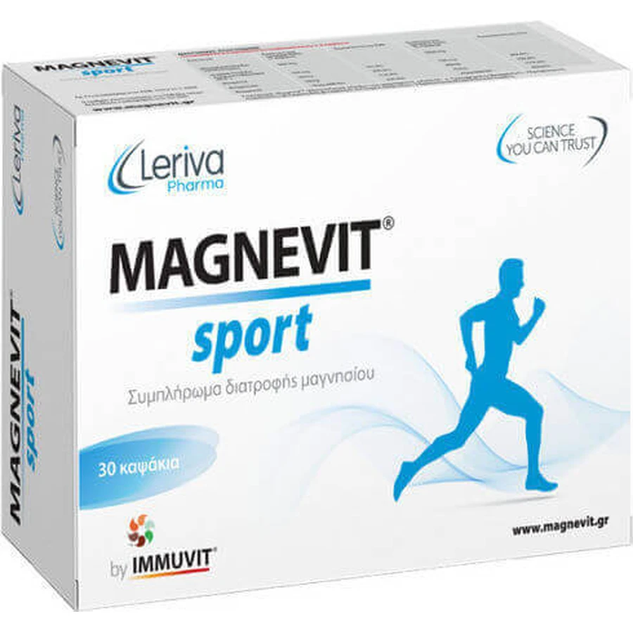 Leriva Pharma Magnevit Sport 30 капсул: цены и характеристики