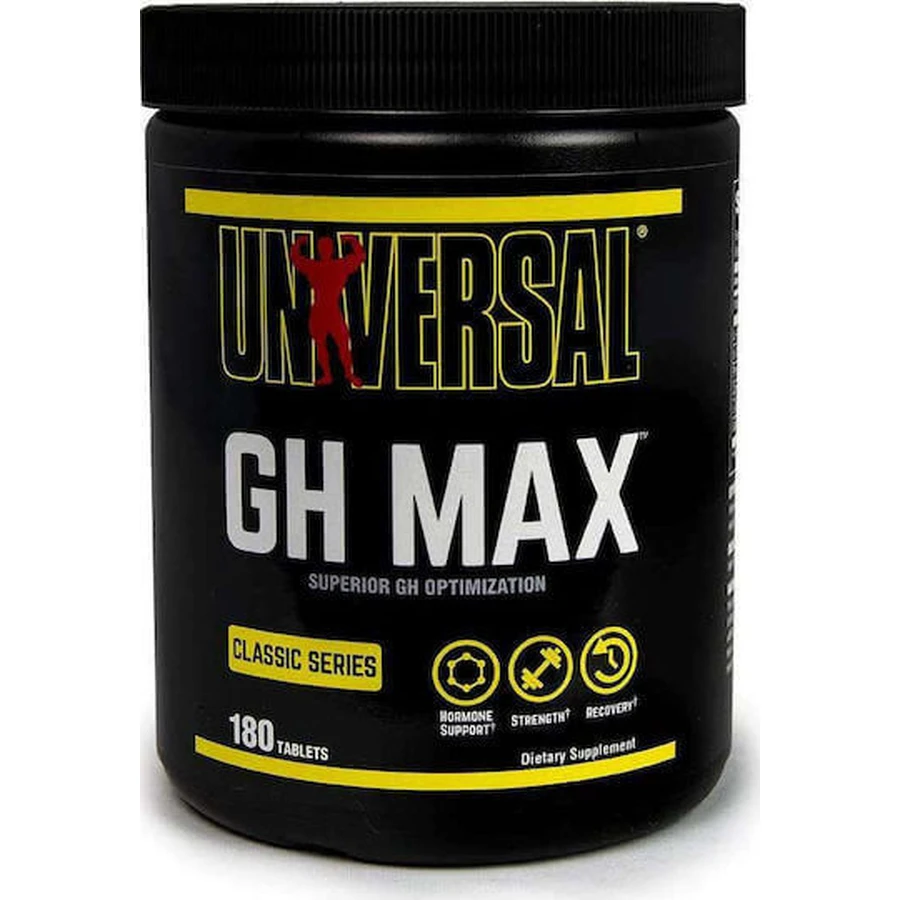 Universal Nutrition GH Max Тренувальна добавка для підвищення тестостерону 180 таб.: ціни та характеристики