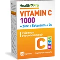Health Pro Вітамін С 1000 з цинком, селеном та D3 для зміцнення імунітету, шкіри та антиоксидантної дії 30 таблеток