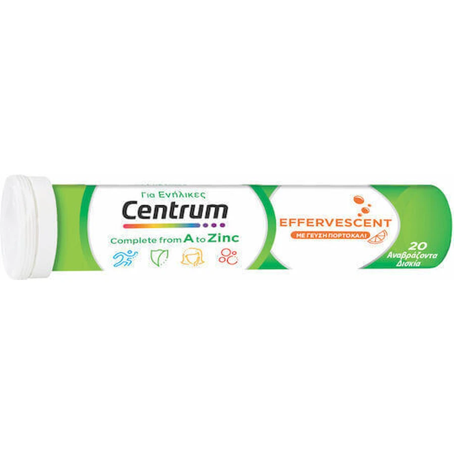 Centrum A to Zinc Мультивитамины для энергии и укрепления иммунной системы Апельсин 20 табл. eff: цены и характеристики
