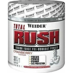 Weider Total Rush 2.0 Pre Workout Supplement 375gr Orange