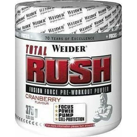 Weider Total Rush 2.0 Pre Workout Supplement 375gr Orange: цены и характеристики
