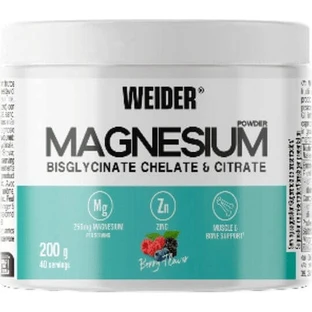 Weider Magnesium Powder 250mg 200gr Magnesium Powder 250mg 200gr Berry Fruit Flavour