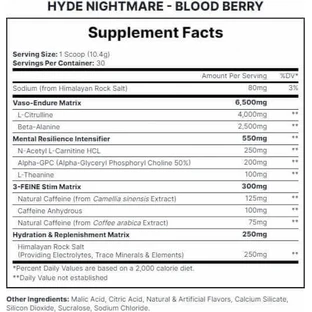 Pro Supps Hyde Nightmare Hyde Nightmare Пищевая добавка Special 306gr Lightly Soya Lightly