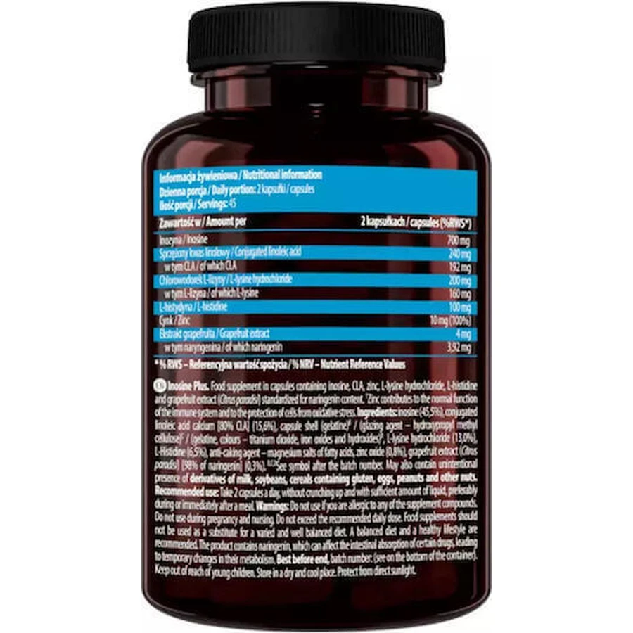 Essence Nutrition Inosine Plus Vitality Pre Workout Supplement 90 caps: цены и характеристики