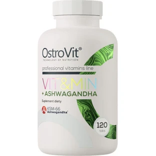 Полівітамінний комплекс OstroVit Vit&Min + Ашвагандха 120 таблеток