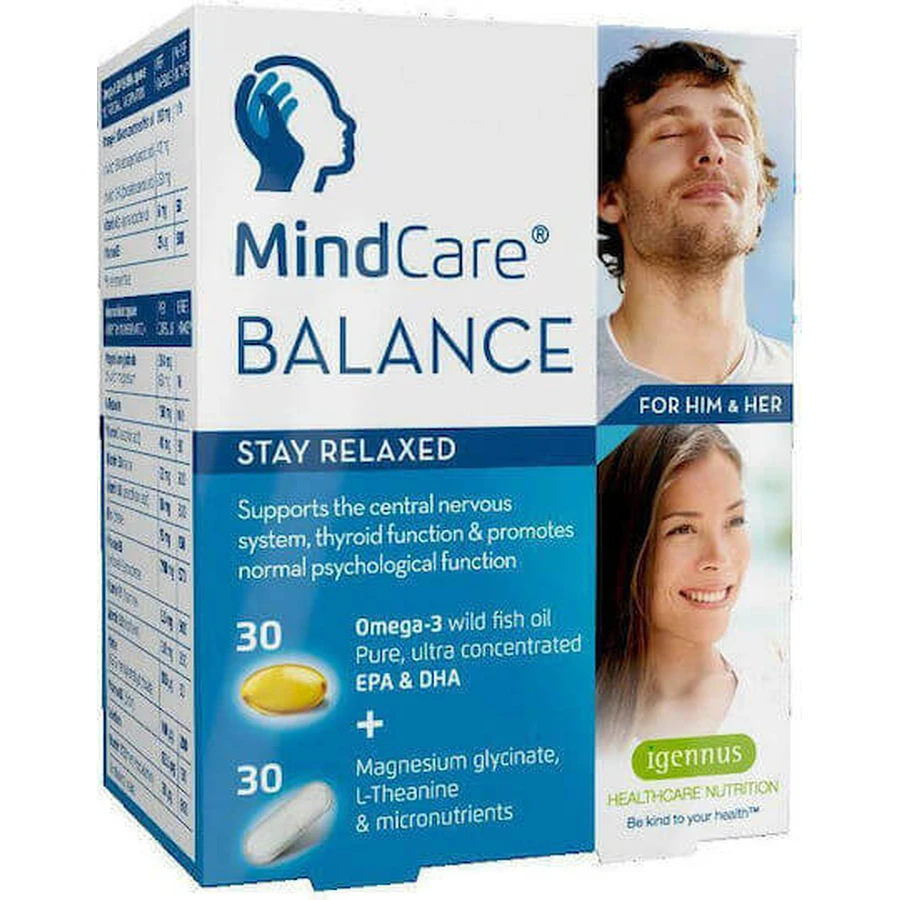 iGennus Mind Care Balance Anxiety Supplement 30 caps 30 softgels: цены и характеристики