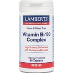 Lamberts Vitamin B-100 Комплексний вітамін для зміцнення енергії, імунітету та нервової системи 100 мг Енергія 60 таблеток: ціни та характеристики
