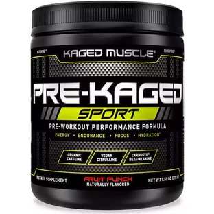 Kaged Muscle Предтренувальна добавка Kaged Sport перед тренуванням 272гр Фруктовий сік