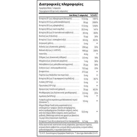 Natural Doctor Be Well Multivitamin Мультивитамины для энергии, укрепления иммунной системы и волос 60 растительных капсул: цены и характеристики