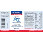 Lamberts A to Z Multivitamins Мультивитамины для энергии, укрепления иммунной системы и здоровья яиц Мультивитамины и минералы 60 таблеток: цены и характеристики