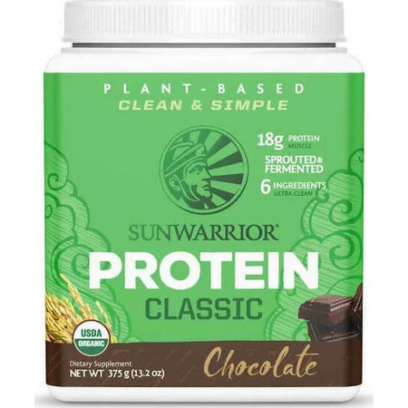 Sunwarrior Classic Organic Brown Rice Protein без глютена и лактозы Рисовый протеин со вкусом шоколада 375 гр.: цены и характеристики