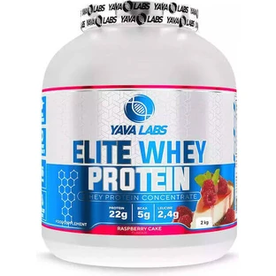 Yava Labs Elite Whey Сывороточный протеин со вкусом малинового торта 2 кг