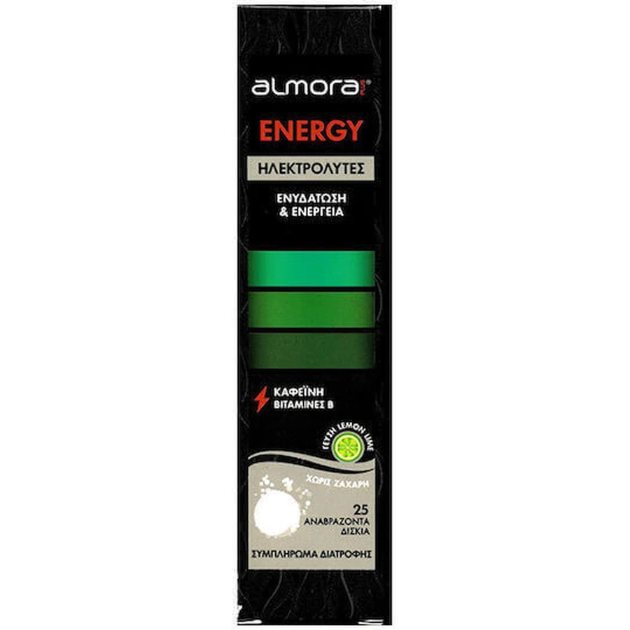 almora PLUS® ENERGY Електроліти для енергії та зволоження тіла Лимон 25 табл. еф.: ціни та характеристики