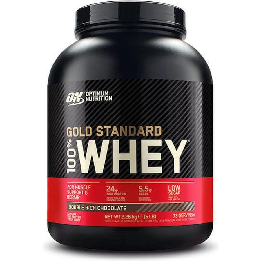Optimum Nutrition Gold Standard 100% сывороточный протеин со вкусом шоколада Double Rich Chocolate 2,273 кг: цены и характеристики