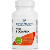 Комплекс вітамінів групи В Super Health Mega B для підтримки енергії, імунітету та нервової системи 30 капс.