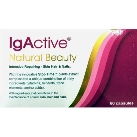 IgActive Natural Beauty Інтенсивний догляд за шкірою Інтенсивний догляд за шкірою Волоссям та нігтями Здоров'я суглобів та кісток Добавка для здоров'я 60 капс.: ціни та характеристики