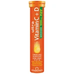 Vitabiotics Ultra Vitamin C+D Мультивітамін для зміцнення імунної системи апельсин 20 табл. еф.: ціни та характеристики