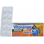 UNI-PHARMA Vitorange Immuno Вітамін С + Zn Мультивітамінний комплекс для зміцнення енергії та імунної системи апельсин 30 жувальних таблеток: ціни та характеристики