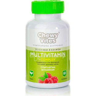 Мультивітамінний комплекс Vican Chewy Chewy Vites для дорослих Мультивітамінний комплекс для зміцнення енергії та імунної системи 60 желейних цукерок