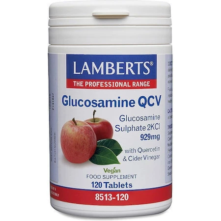 Lamberts Glucosamine Qcv 929 мг добавка для здоров'я суглобів та кісток 120 таб.: ціни та характеристики