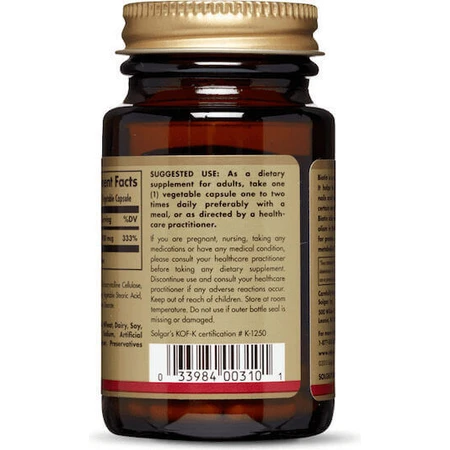 Solgar Enchanced Potency Biotin Витамин для волос, кожи и ногтей 1000 мкг 50 растительных капсул: цены и характеристики