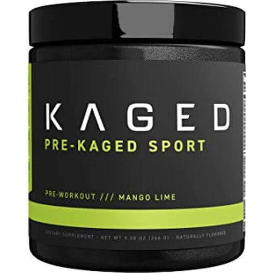 Kaged Muscle Предтреніровочна добавка Kaged Sport перед тренуванням 266гр Манго Лайм: ціни та характеристики