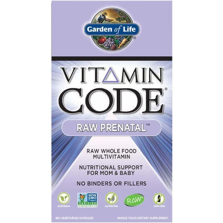 Garden Of Life Vitamin Code Сира добавка для вагітних 180 рослинних капсул: ціни та характеристики