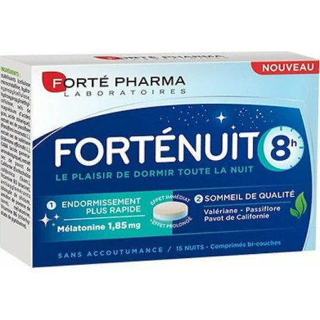 Forte Pharma Fortenuit 8h 8h Sleep Supplement 15 tabs: цены и характеристики
