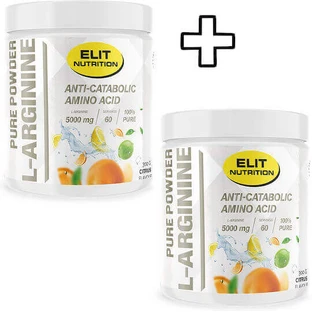 Elit Nutrition L-аргинин 300 г с натуральным вкусом и индивидуальным набором Elit Nutrition L-аргинин 300 г с натуральным вкусом
