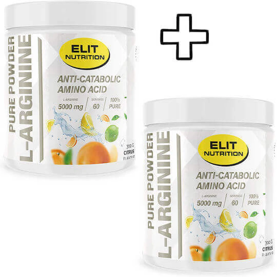 Elit Nutrition L-аргінін 300г натуральний смак та індивідуальна упаковка Elit Nutrition L-аргінін 300г натуральний смак: ціни та характеристики
