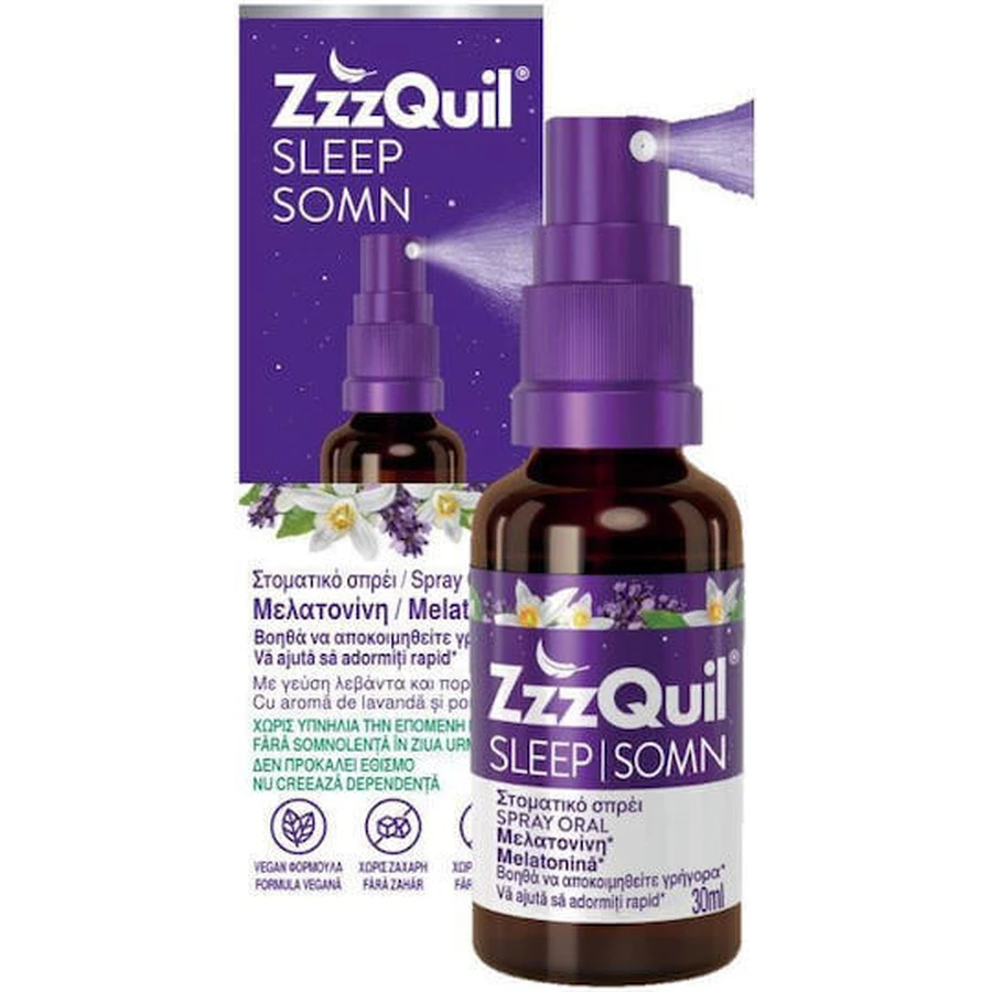 ZzzQuil Sleep 1mg Sleep Supplement 30ml Orange: цены и характеристики