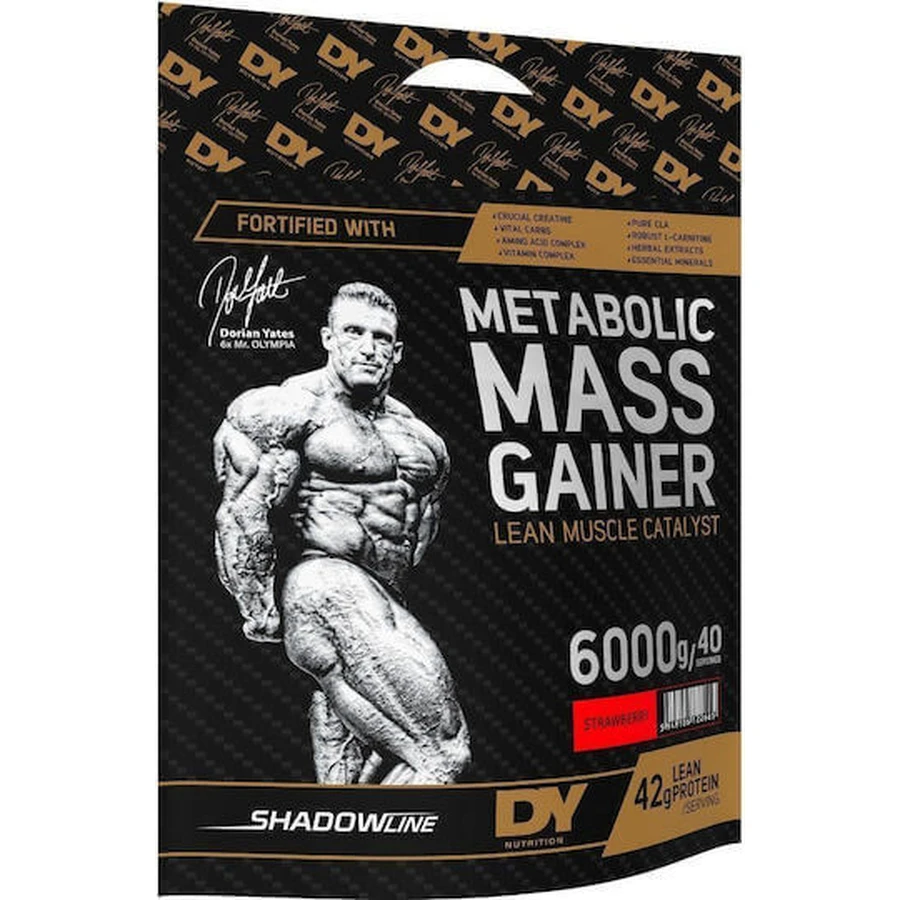 Метаболічний гейнер Dorian Yates з креатином та полуничним смаком 6 кг: ціни та характеристики