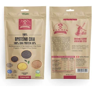 Farmer Proteins 100% Чиа Протеин без глютена и лактозы 100 гр.