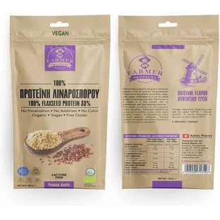 Farmer Proteins 100% Flax Льняной протеин без глютена и лактозы 100 гр.