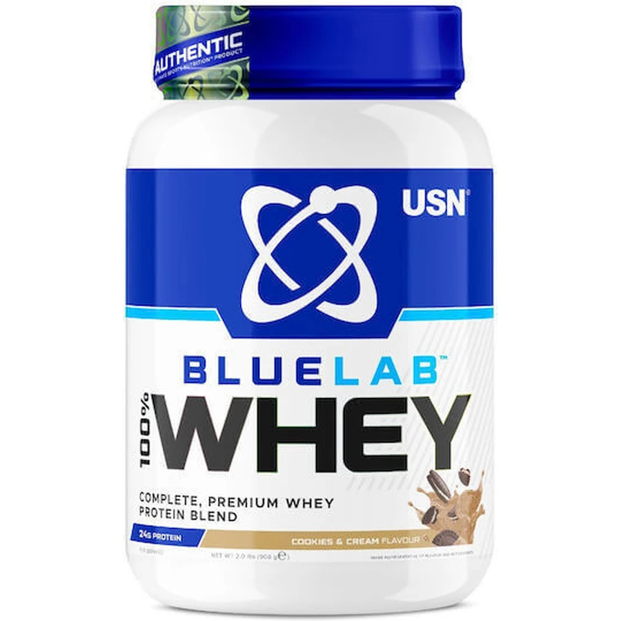 USN Bluelab 100% Whey Premium Whey Protein Сывороточный протеин со вкусом печенья и сливок 908 гр.: цены и характеристики